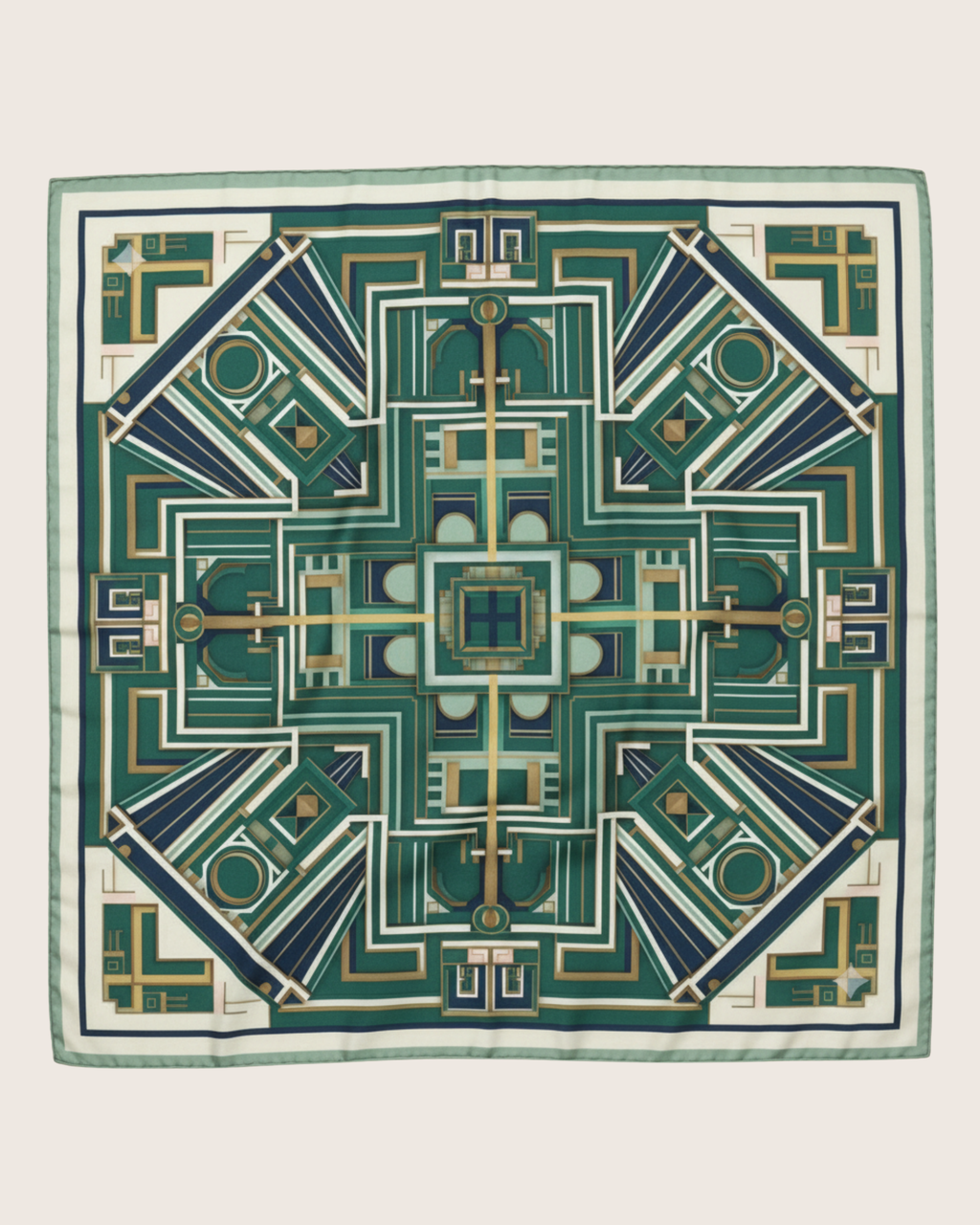 The 'Deco Delight' Silk Scarf