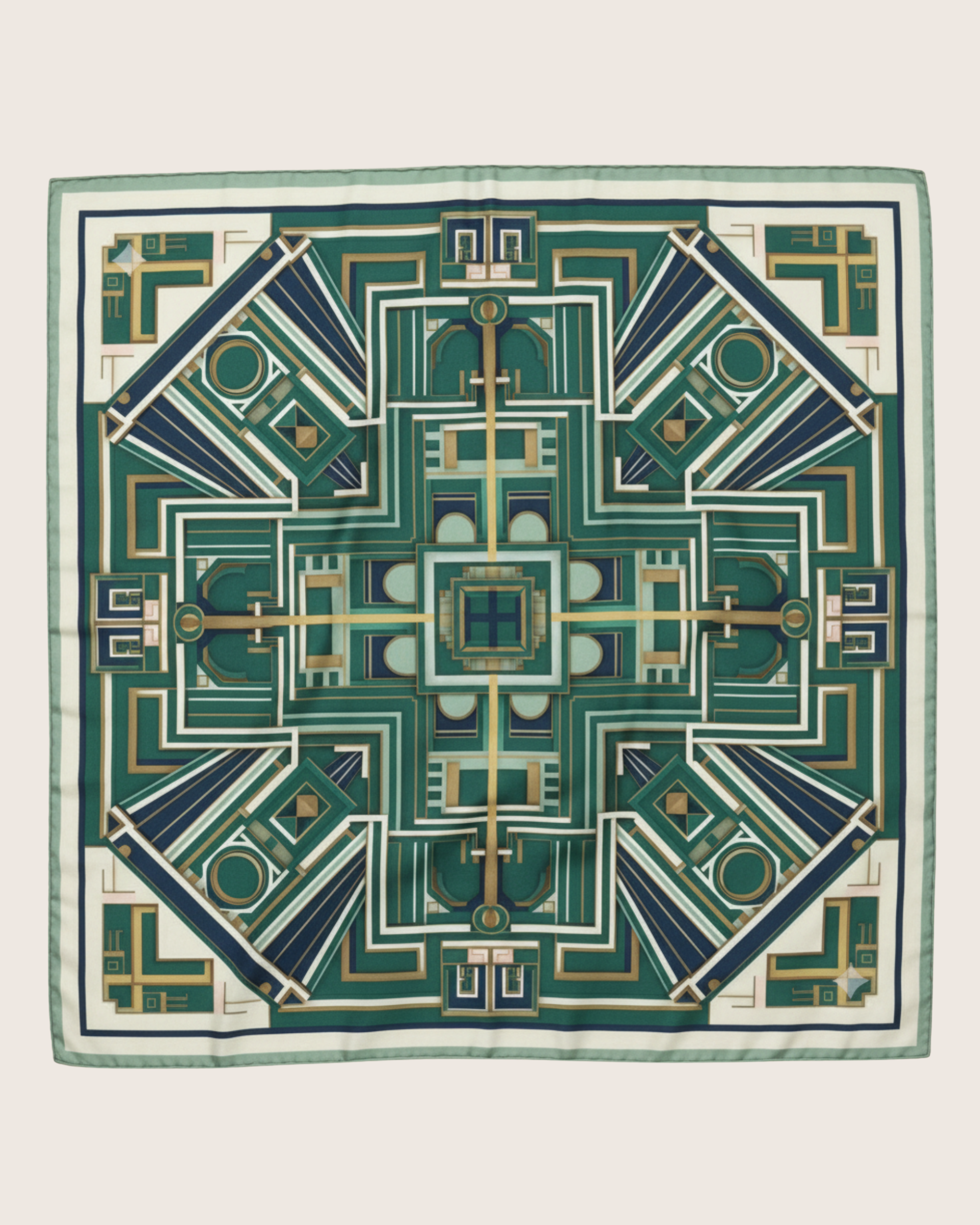 The 'Deco Delight' Silk Scarf