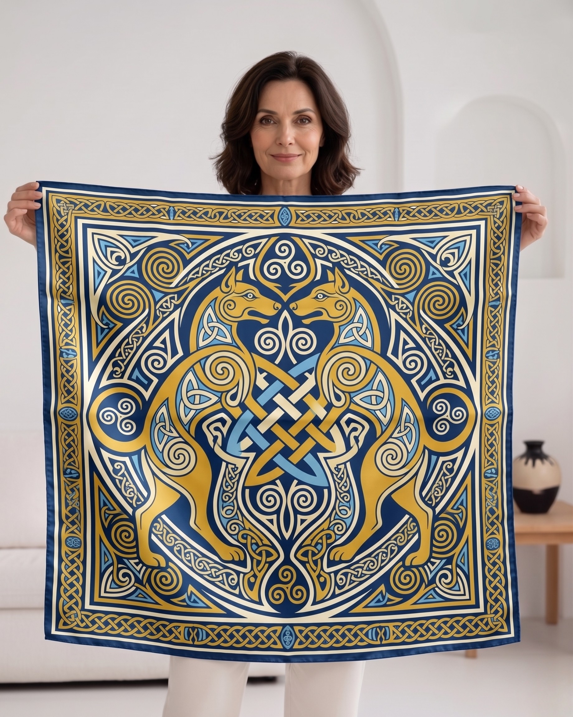 The 'Ríona' Silk Square