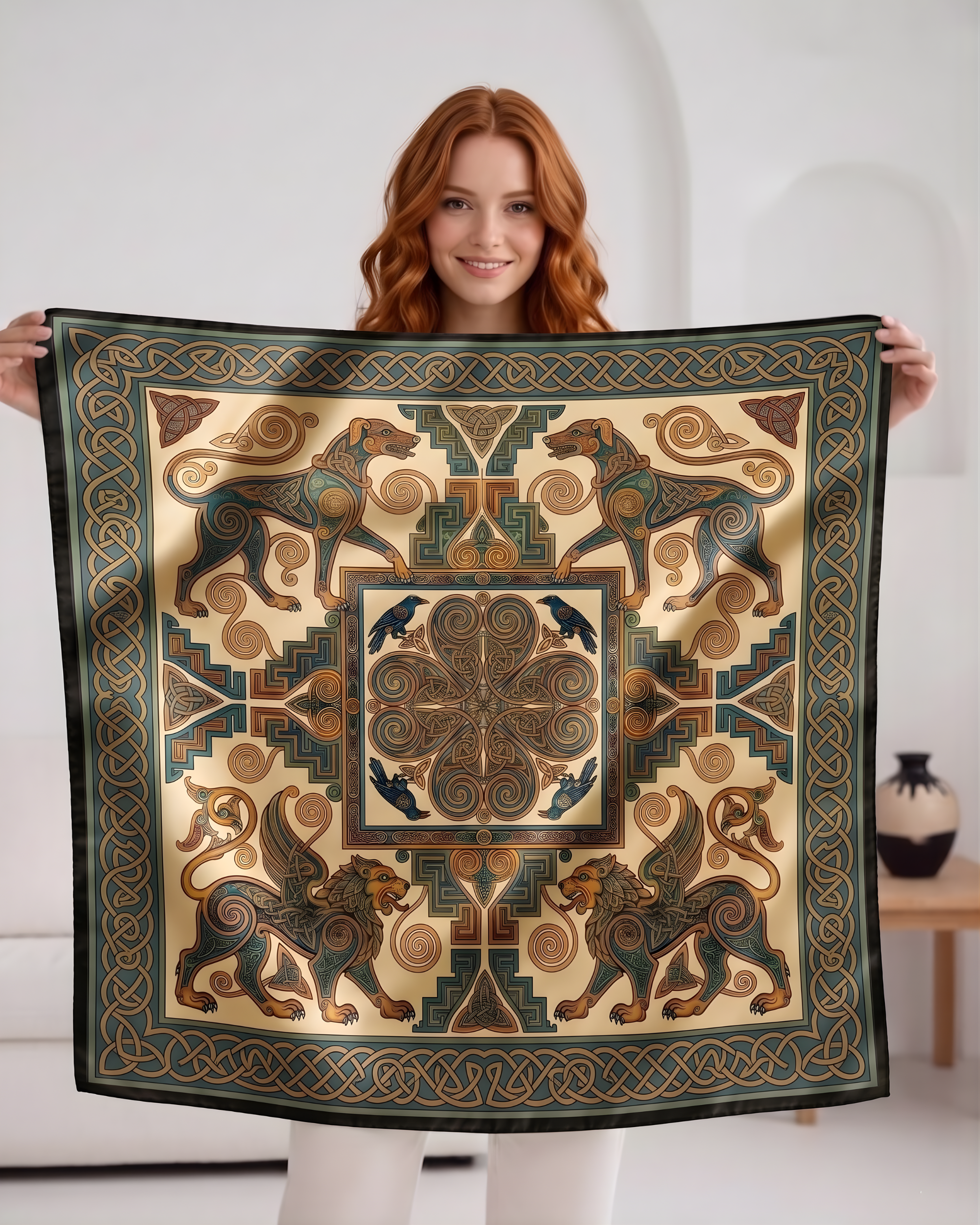 The 'Nessa' Silk Square