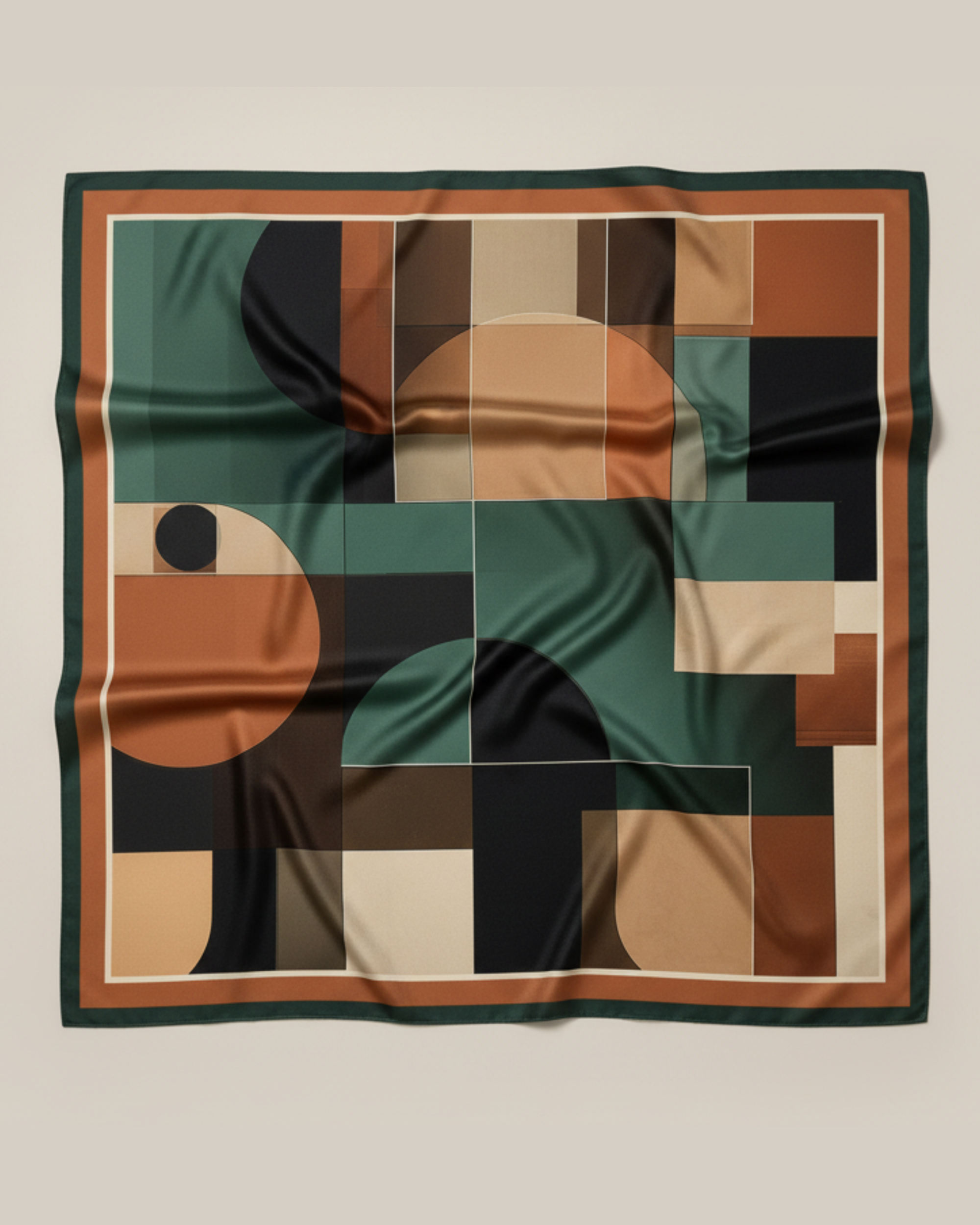 The 'Bauhaus Block' Silk Square