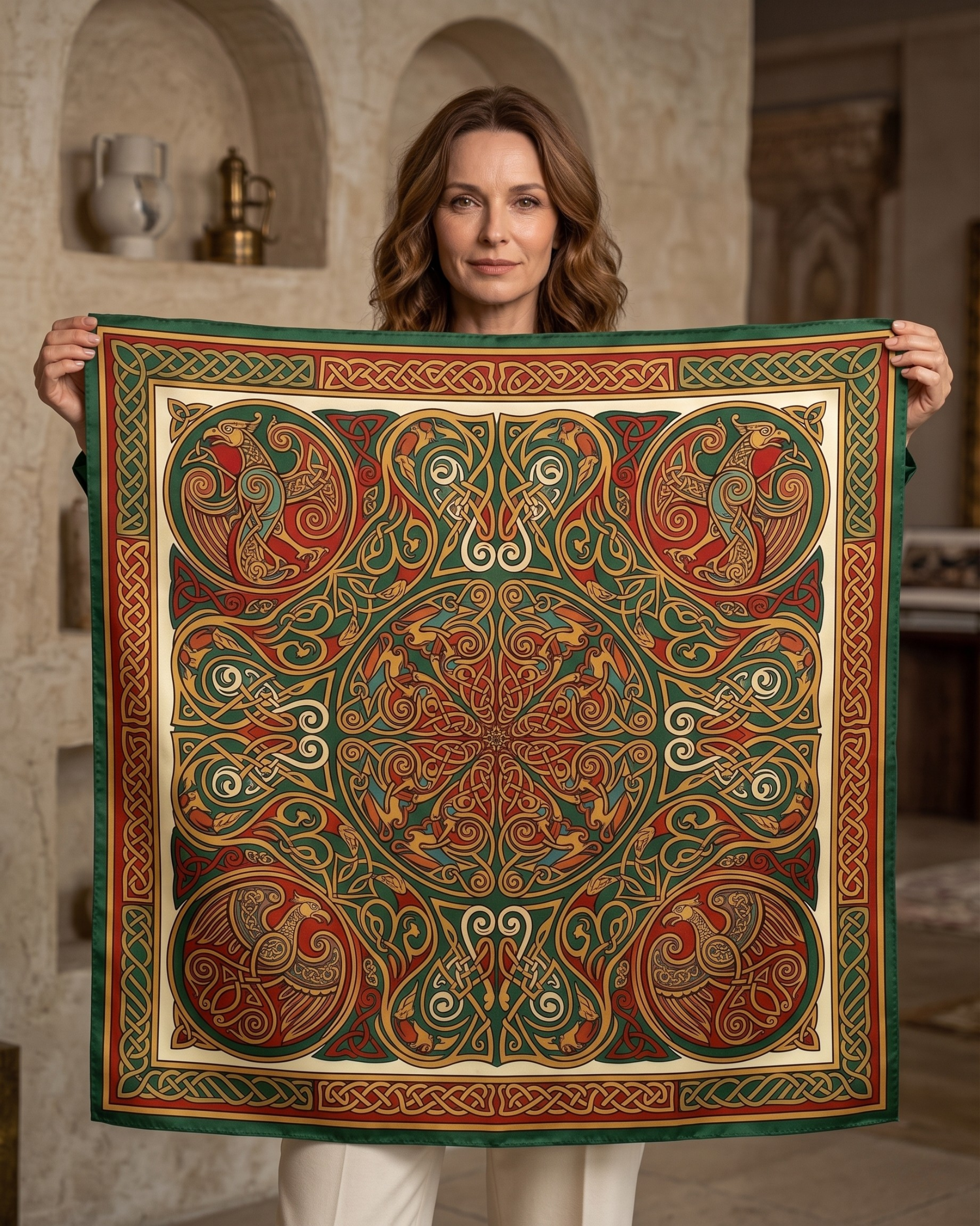The 'Éanna' Silk Square