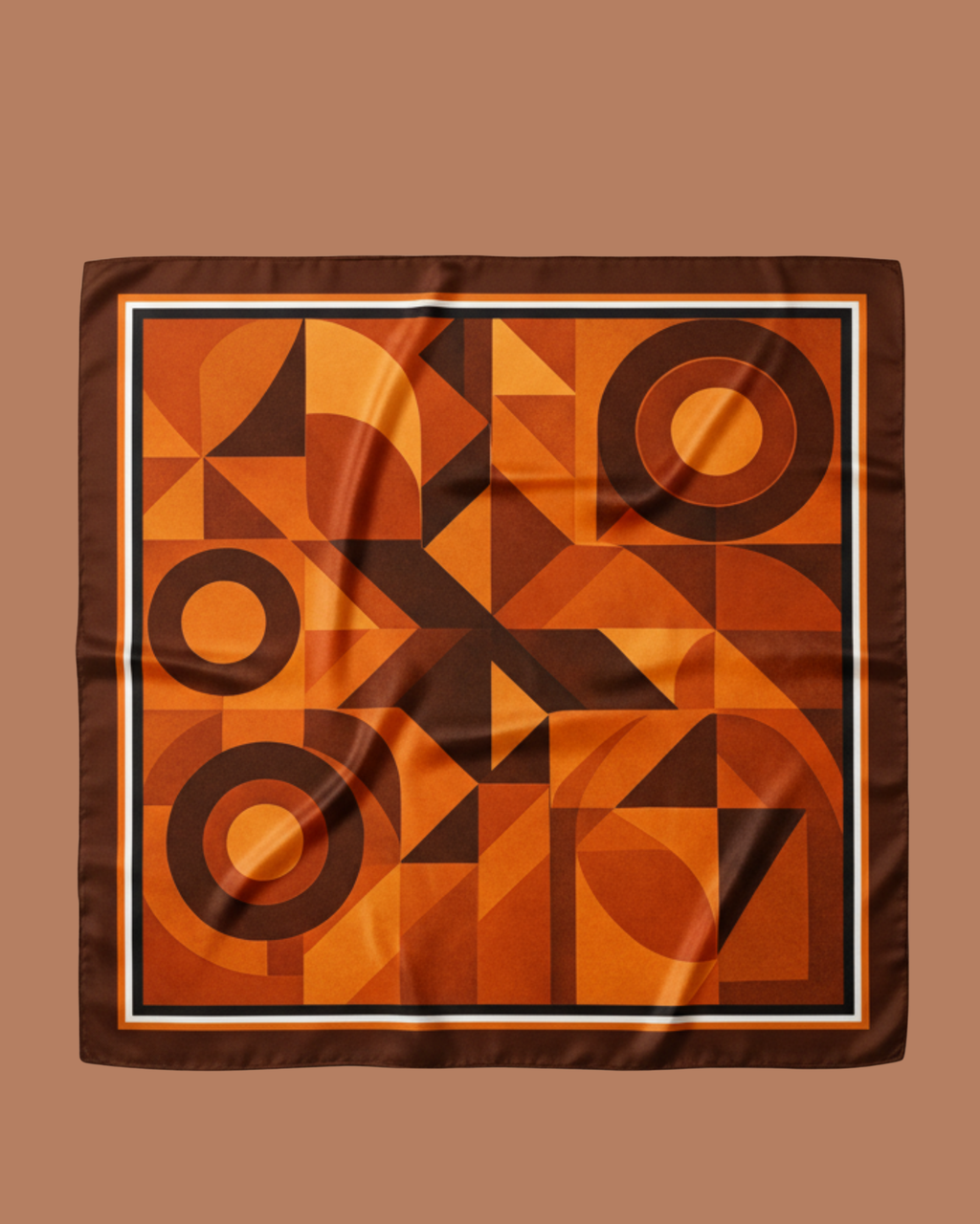 The 'Rusty Retro' Silk Square