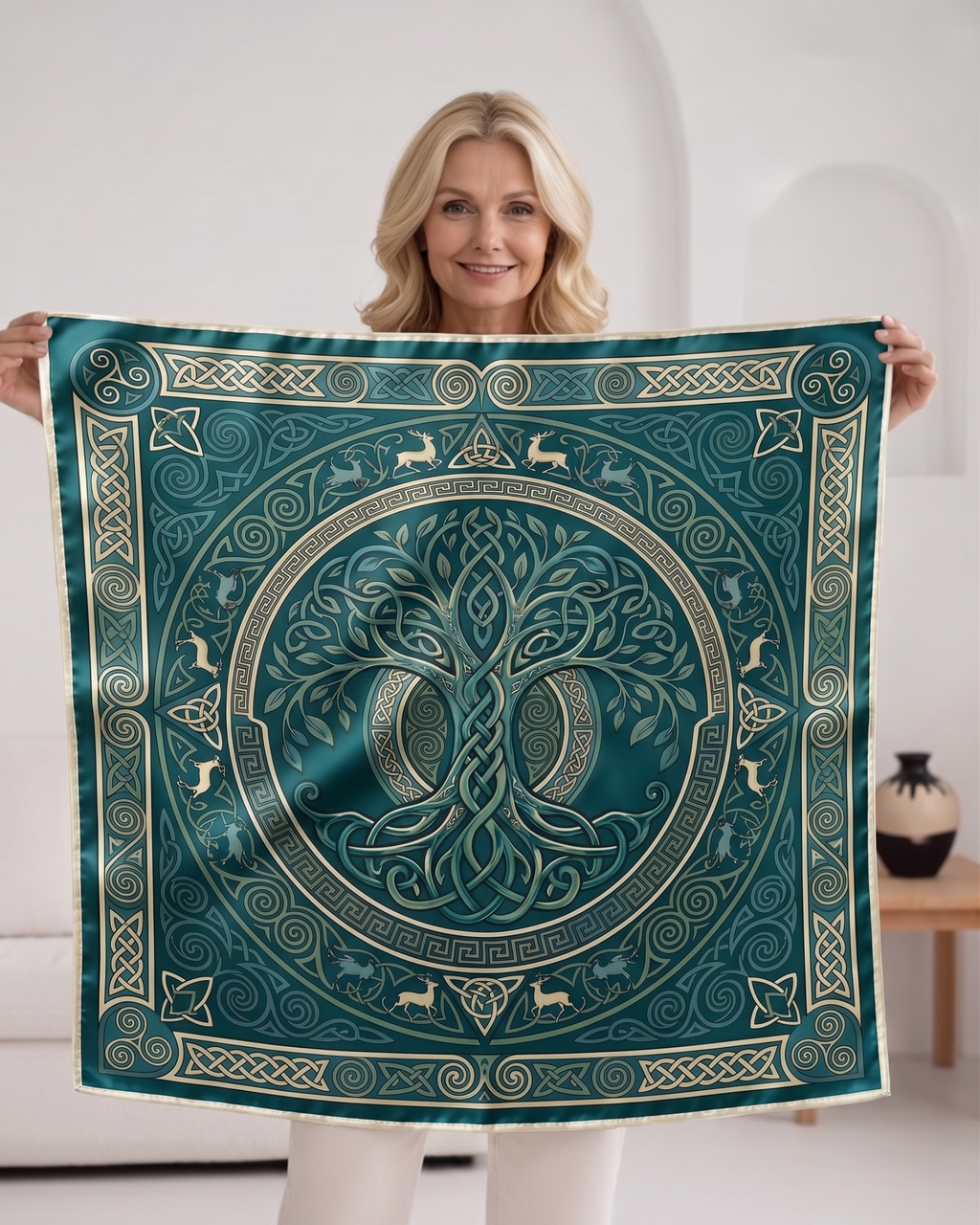 The 'Éabha' Silk Scarf