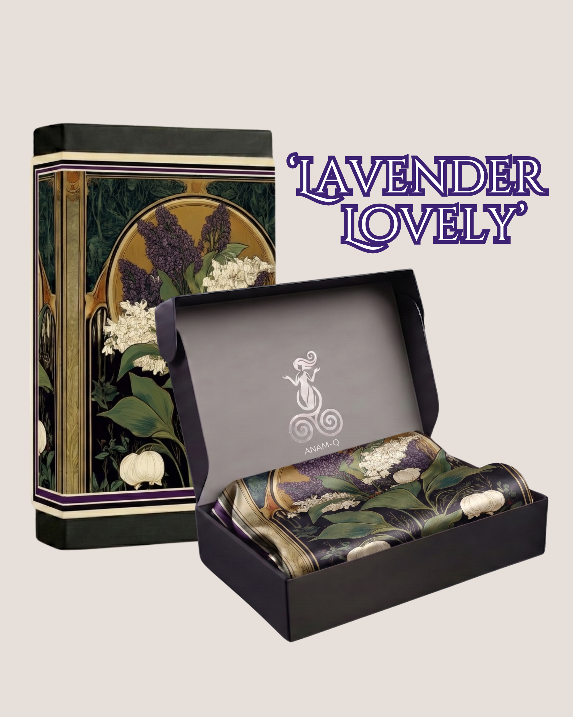 The 'Lavender Lovely' Silk Square