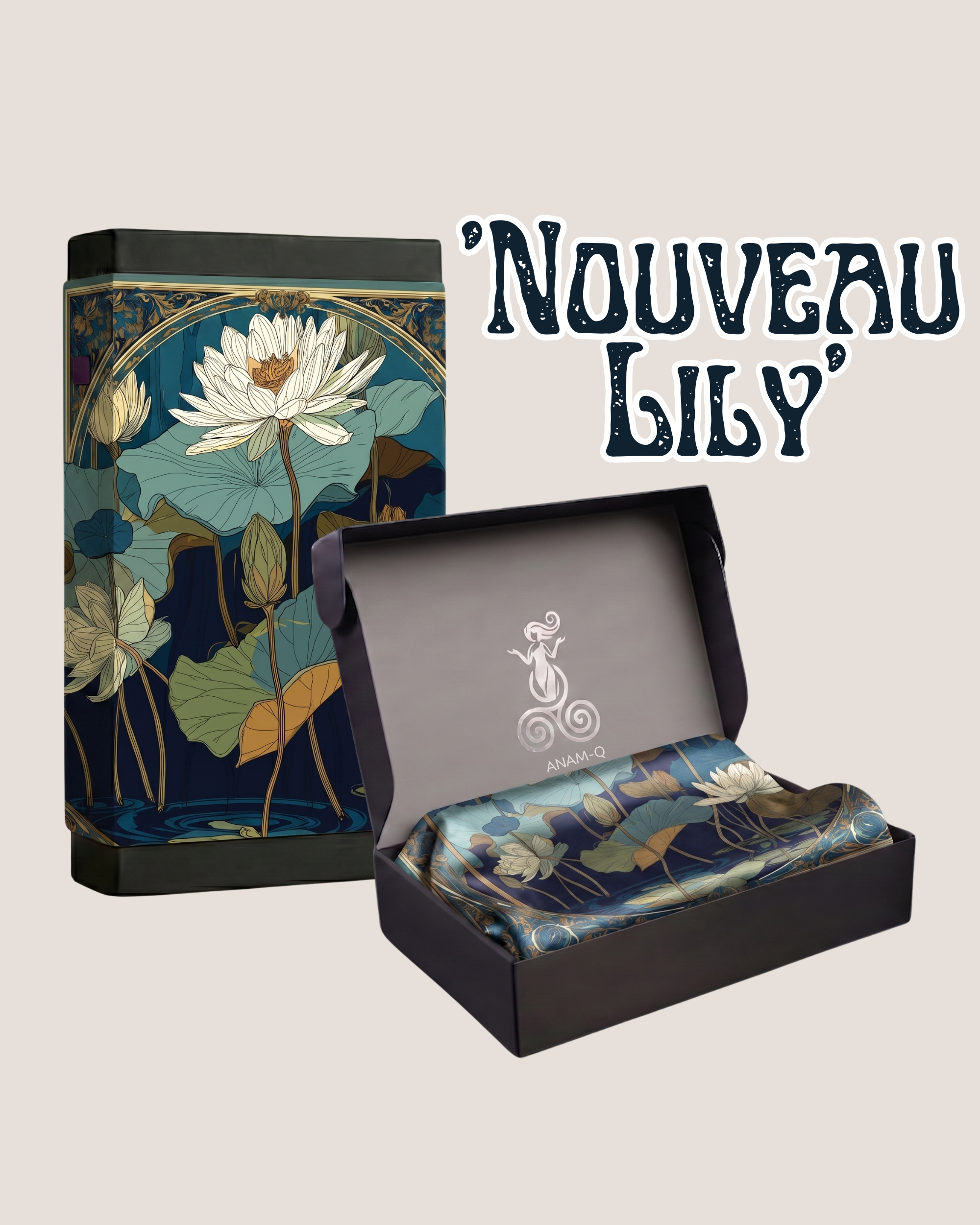 Das Seidentuch „Nouveau Lily“