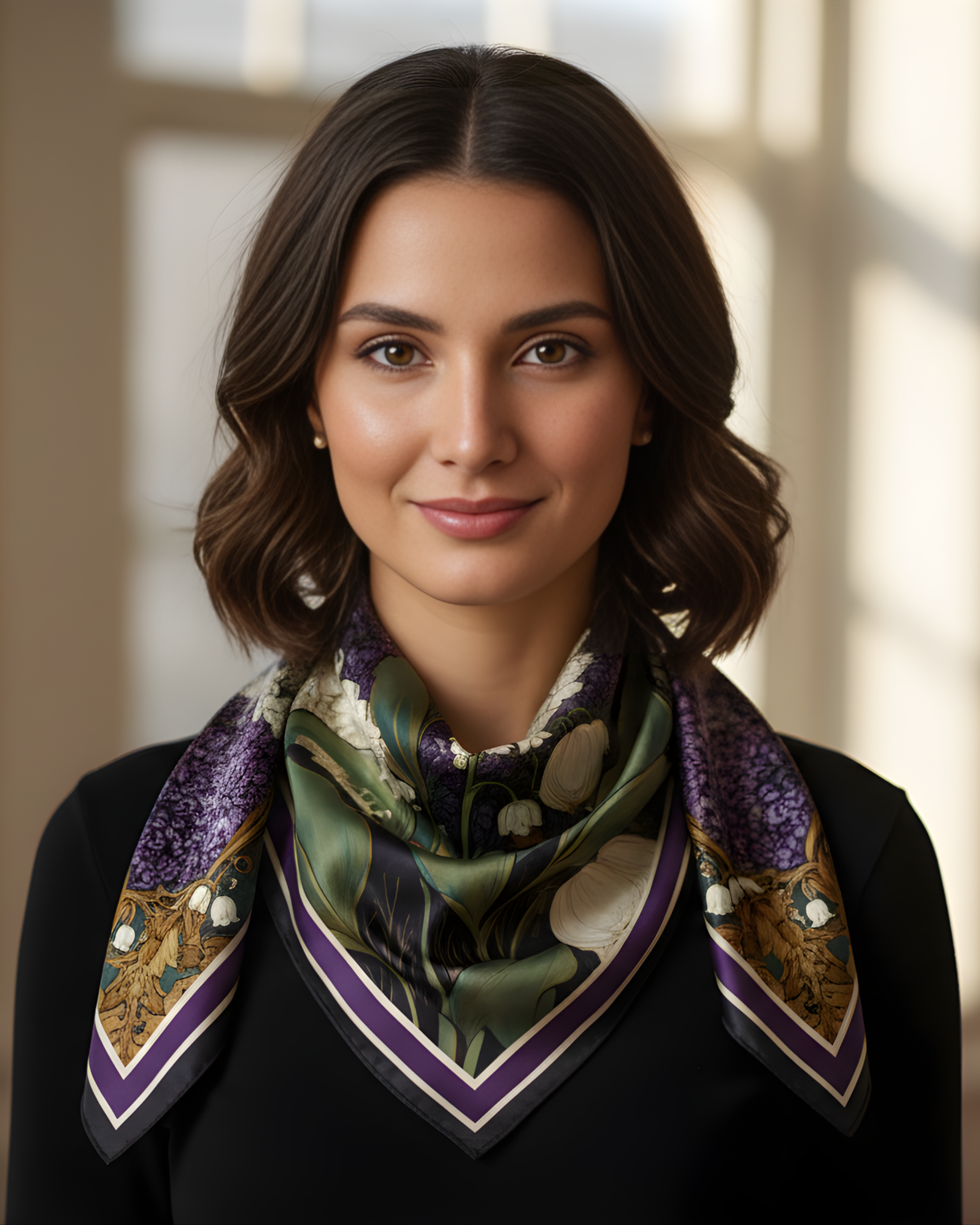The 'Lavender Lovely' Silk Square