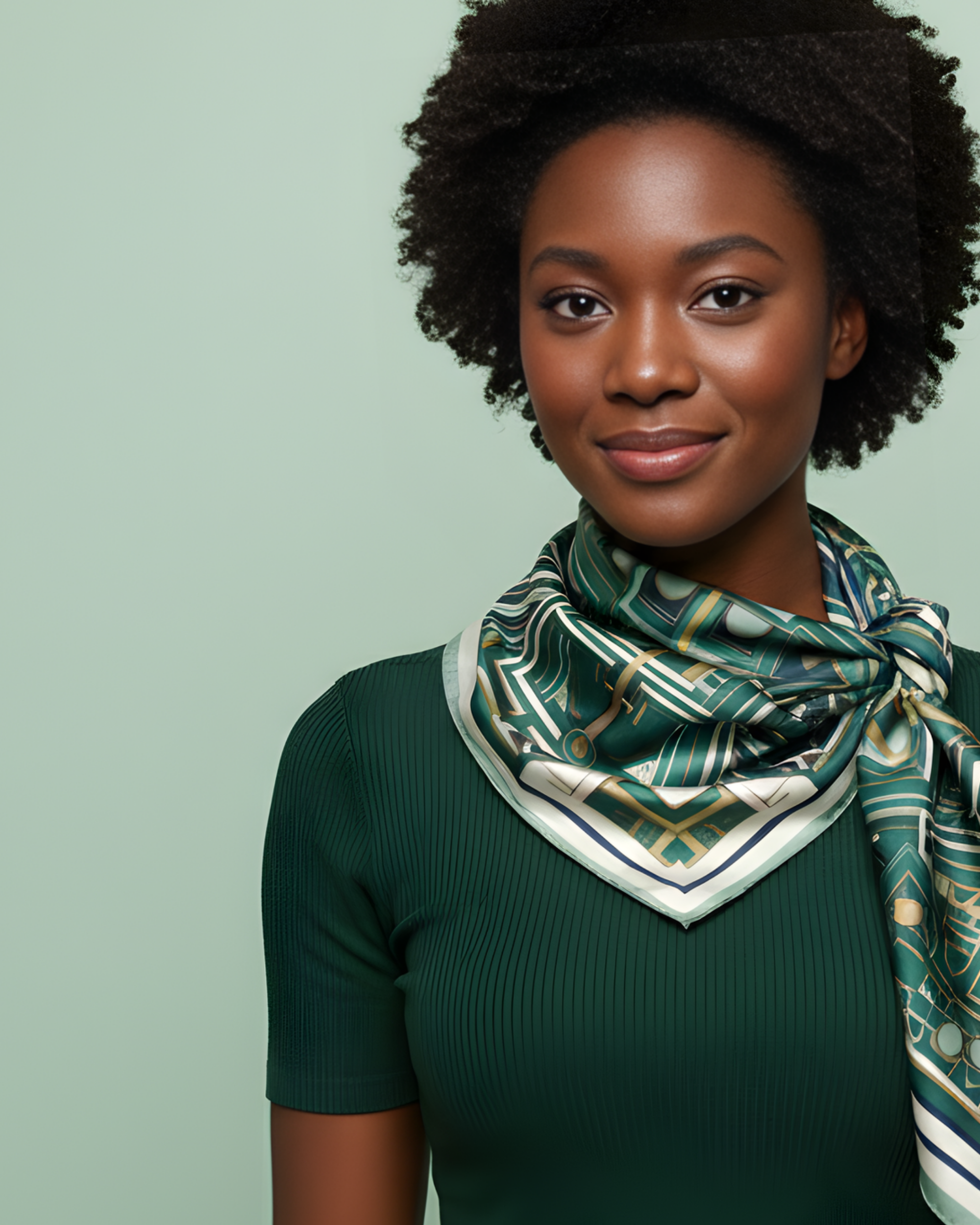 The 'Deco Delight' Silk Scarf