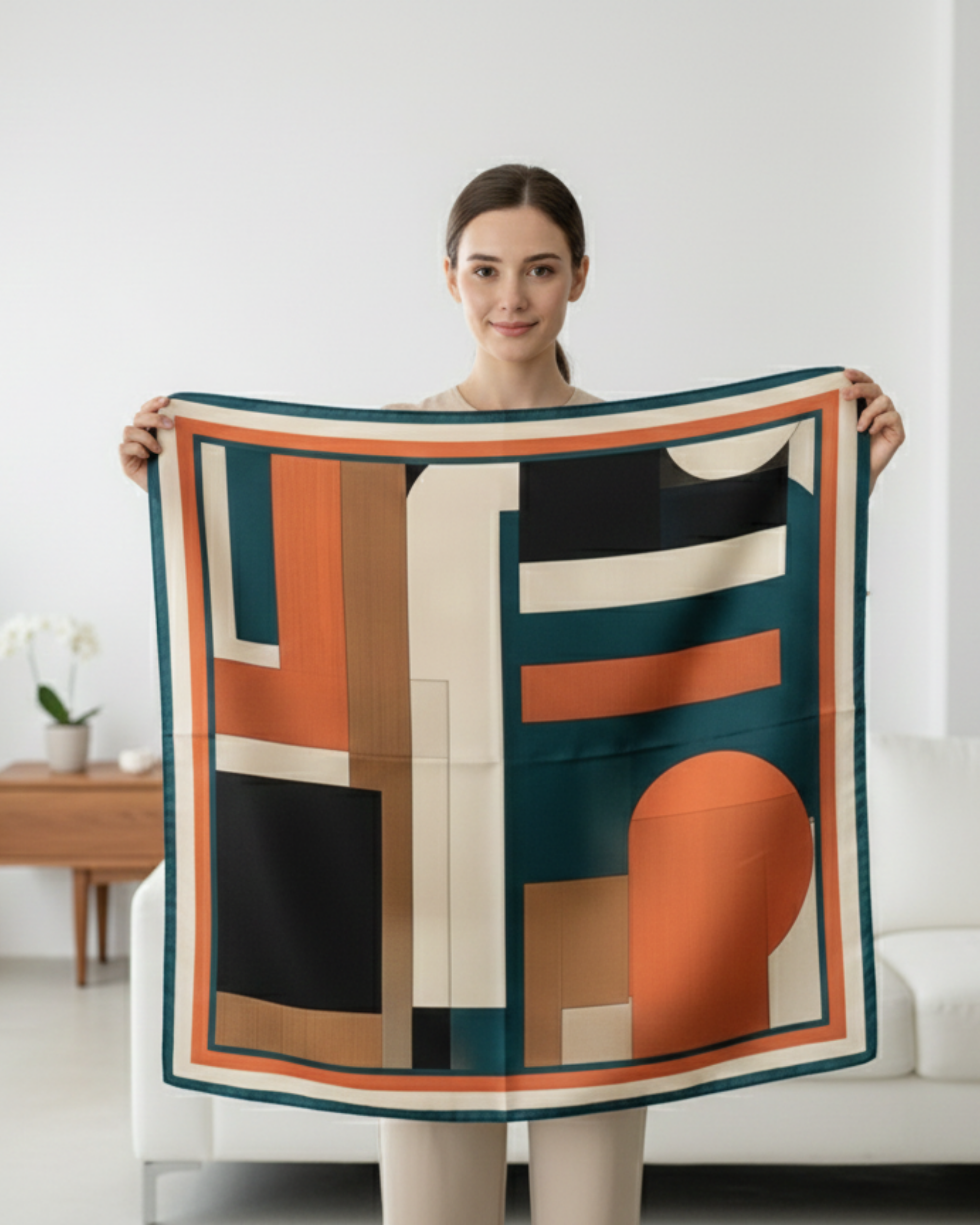The 'Mid-Century Moxy' Silk Square