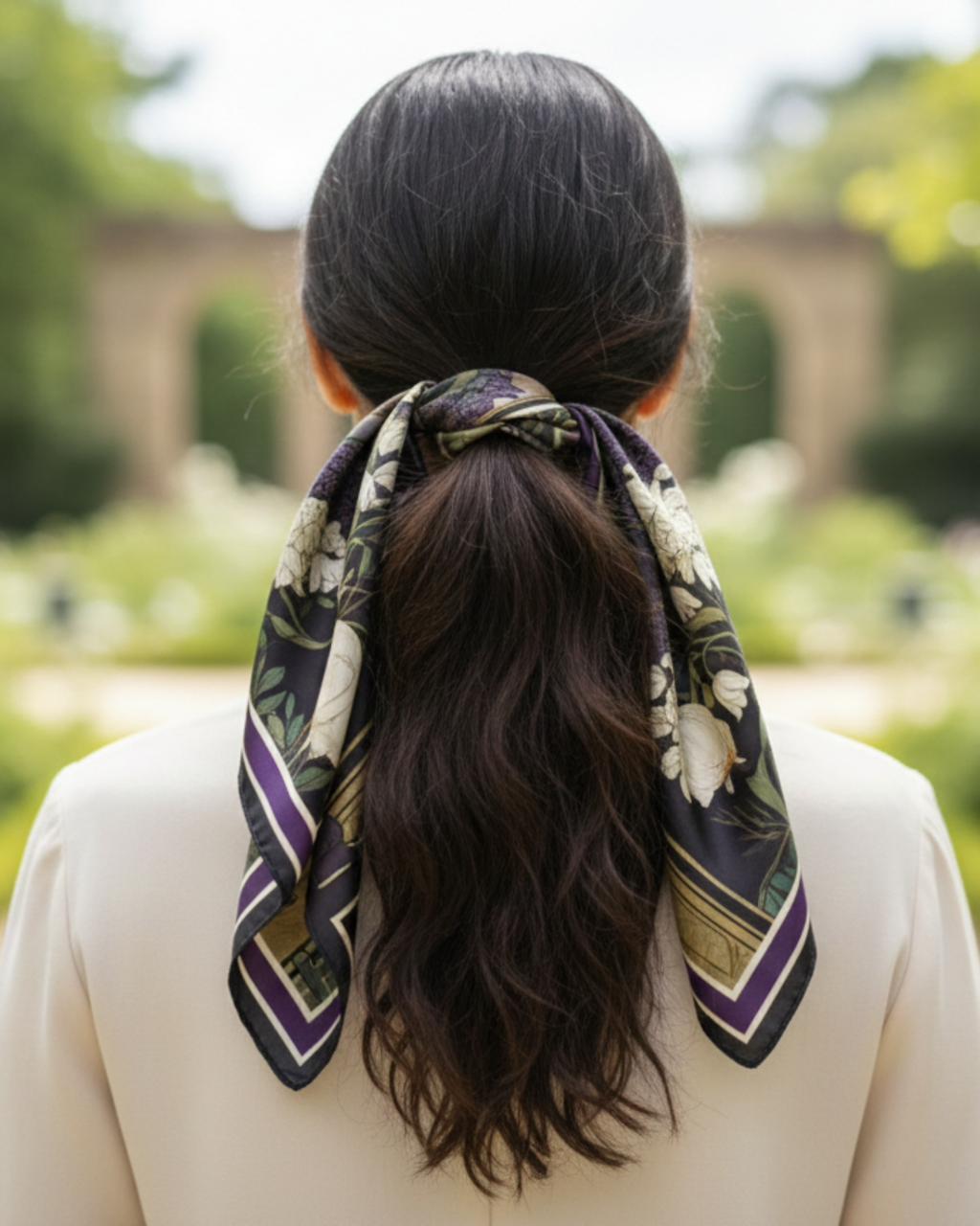The 'Lavender Lovely' Silk Scarf