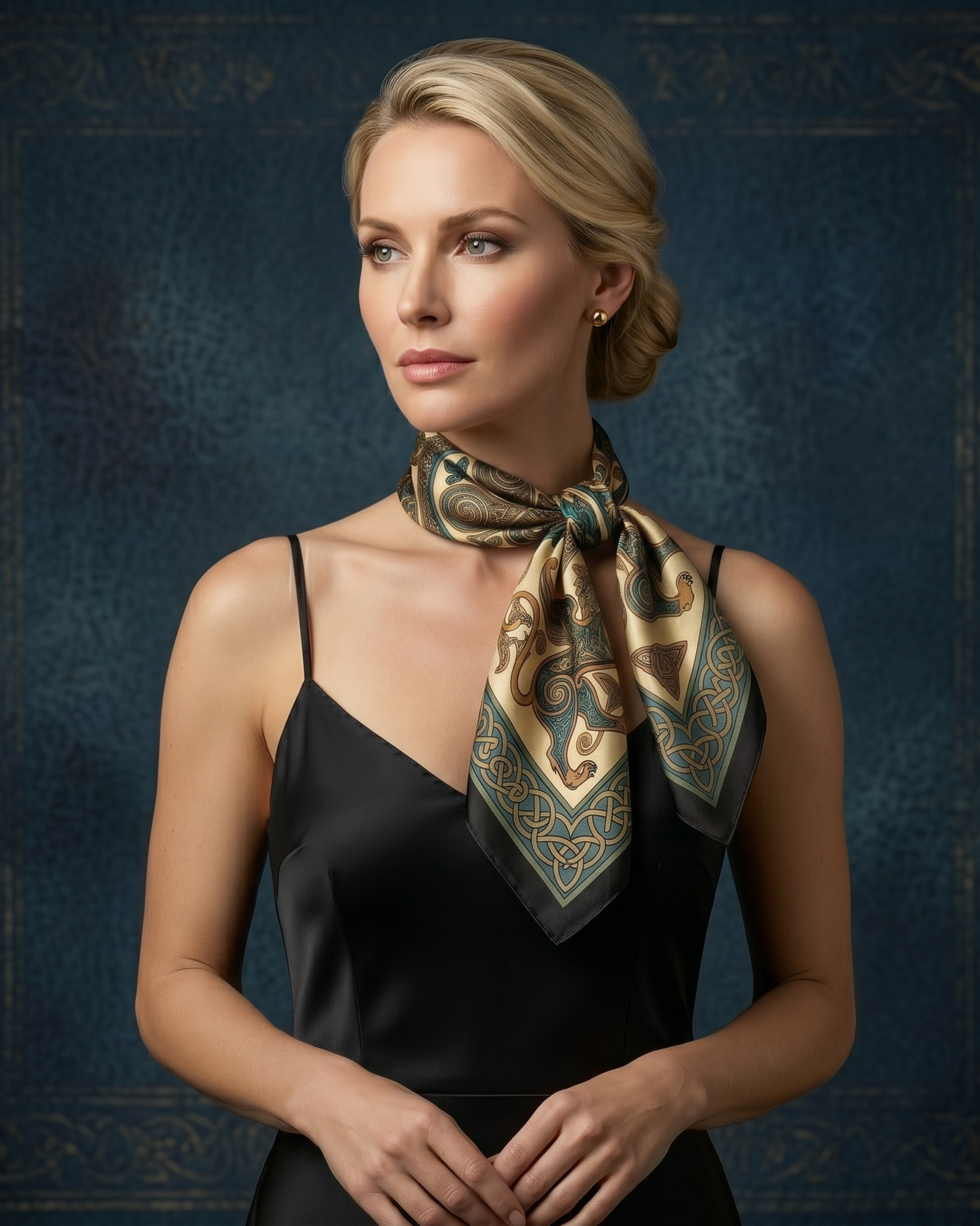 The 'Nessa' Silk Square