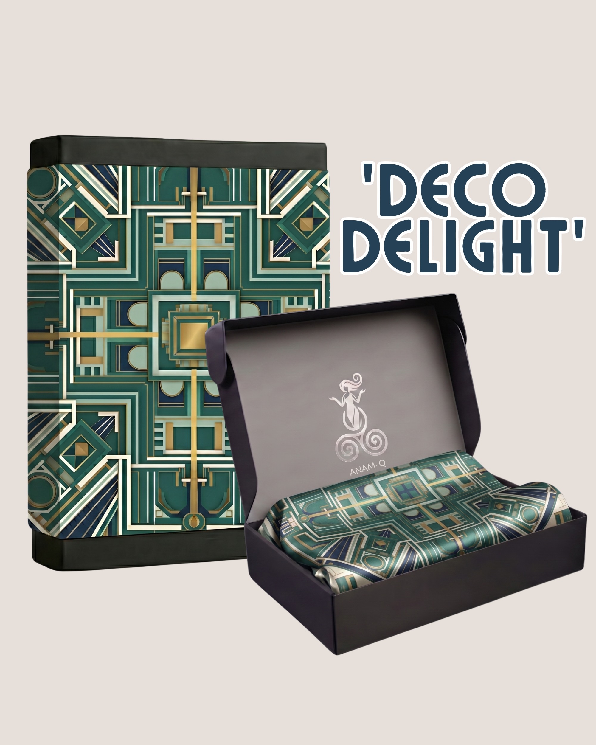 The 'Deco Delight' Silk Square