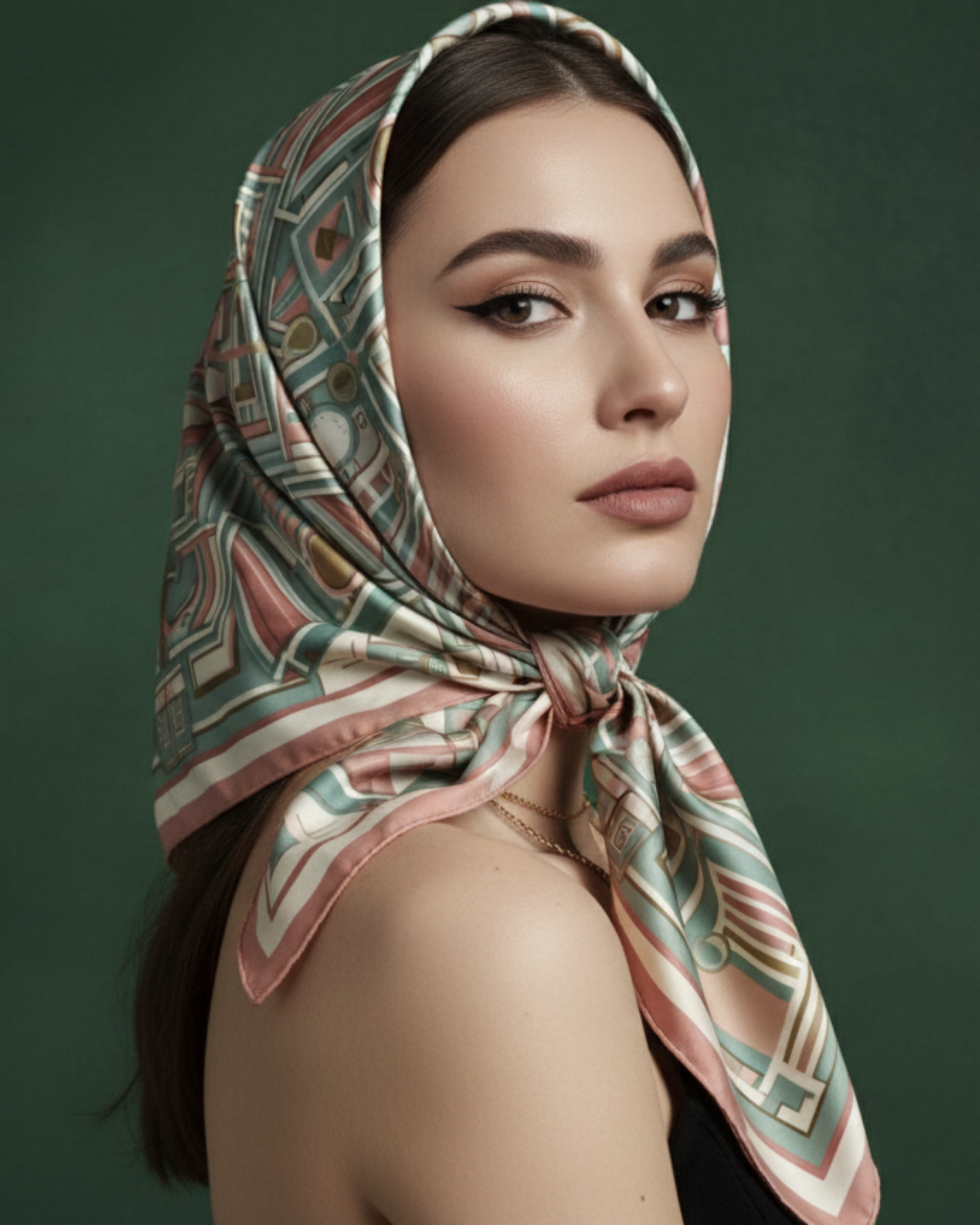 Das Seidentuch „Deco Blush“