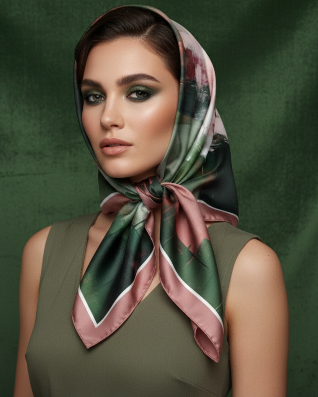 The 'Abstract Bloom' Silk Square