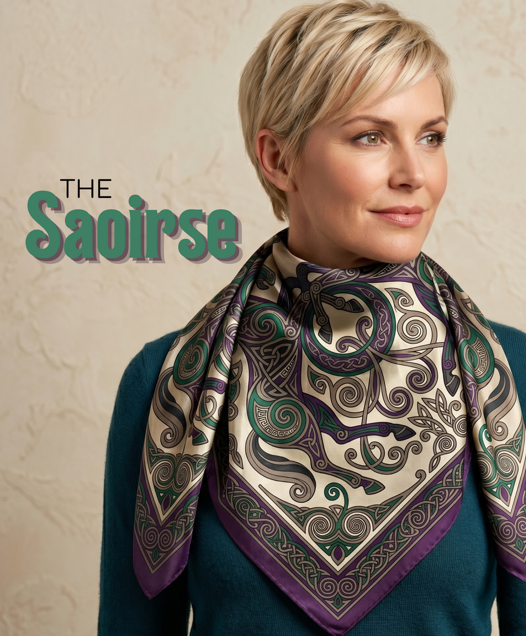 The 'Saoirse' Silk Scarf