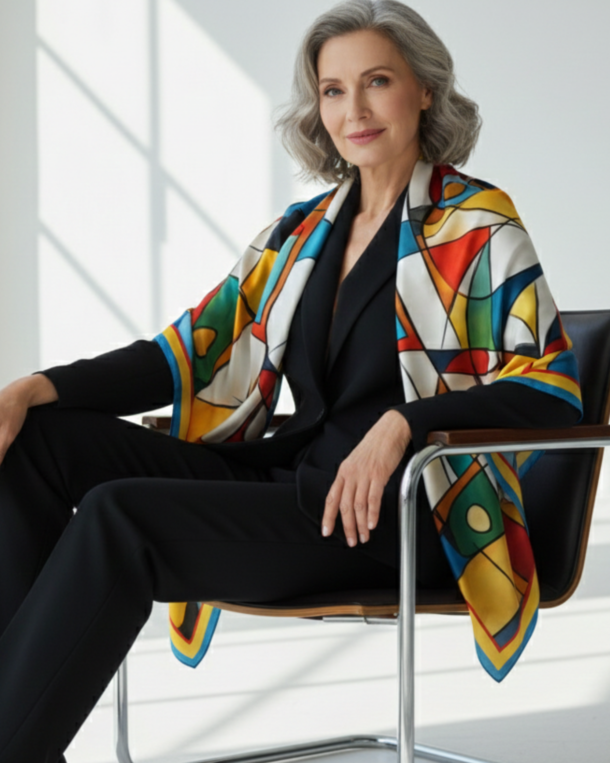 The 'Modern Vibe' Silk Square