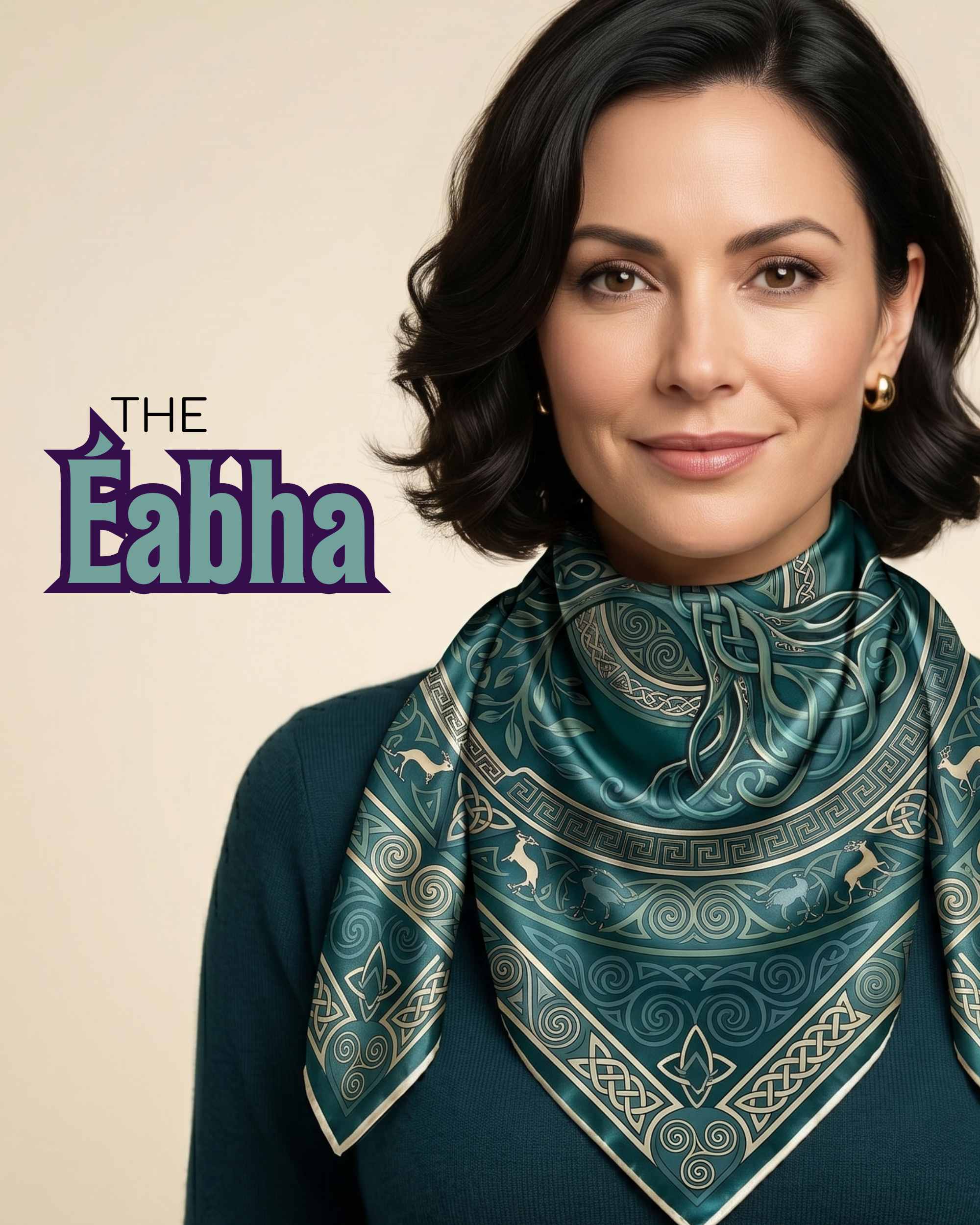 The 'Éabha' Silk Square