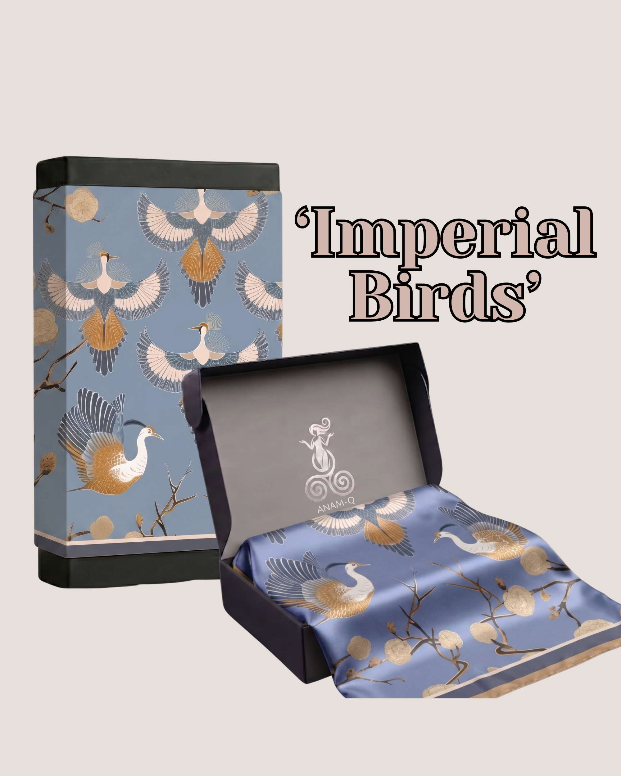 The 'Imperial Birds' Silk Square