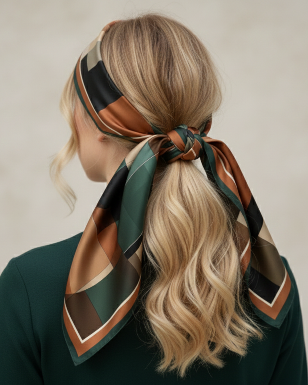 The 'Bauhaus Block' Silk Square
