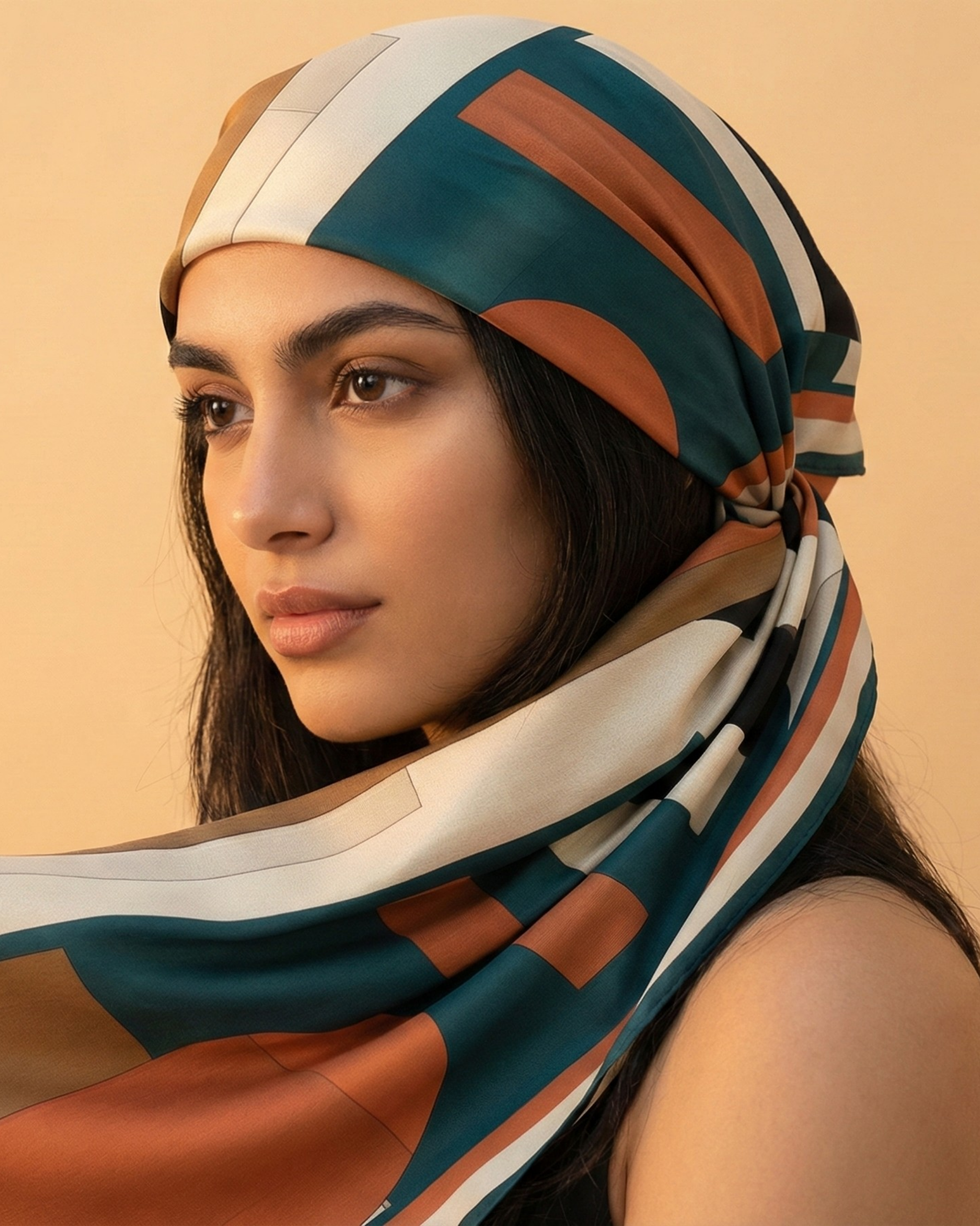 The 'Mid-Century Moxy' Silk Square
