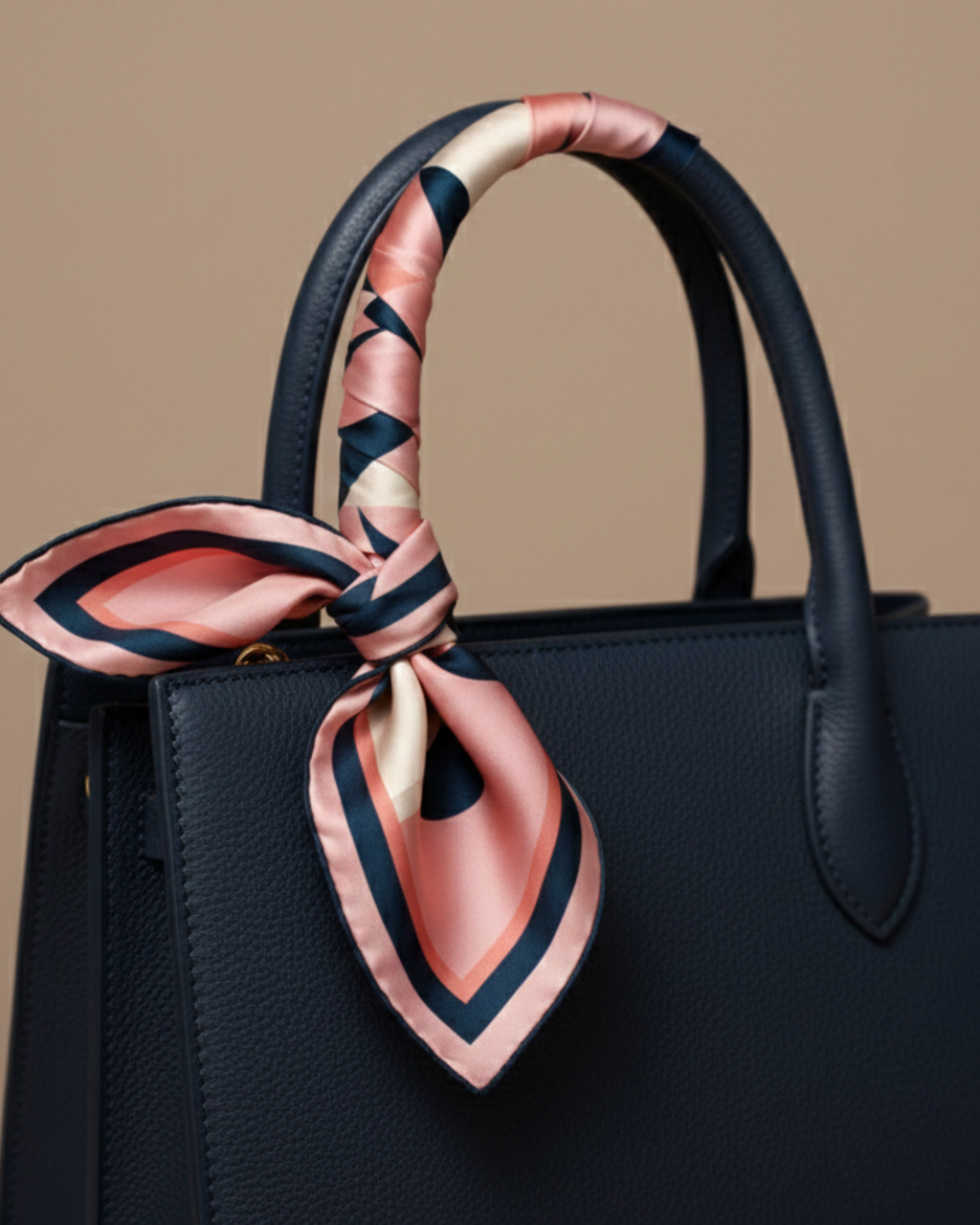 The 'Pink Attitude' Silk Square