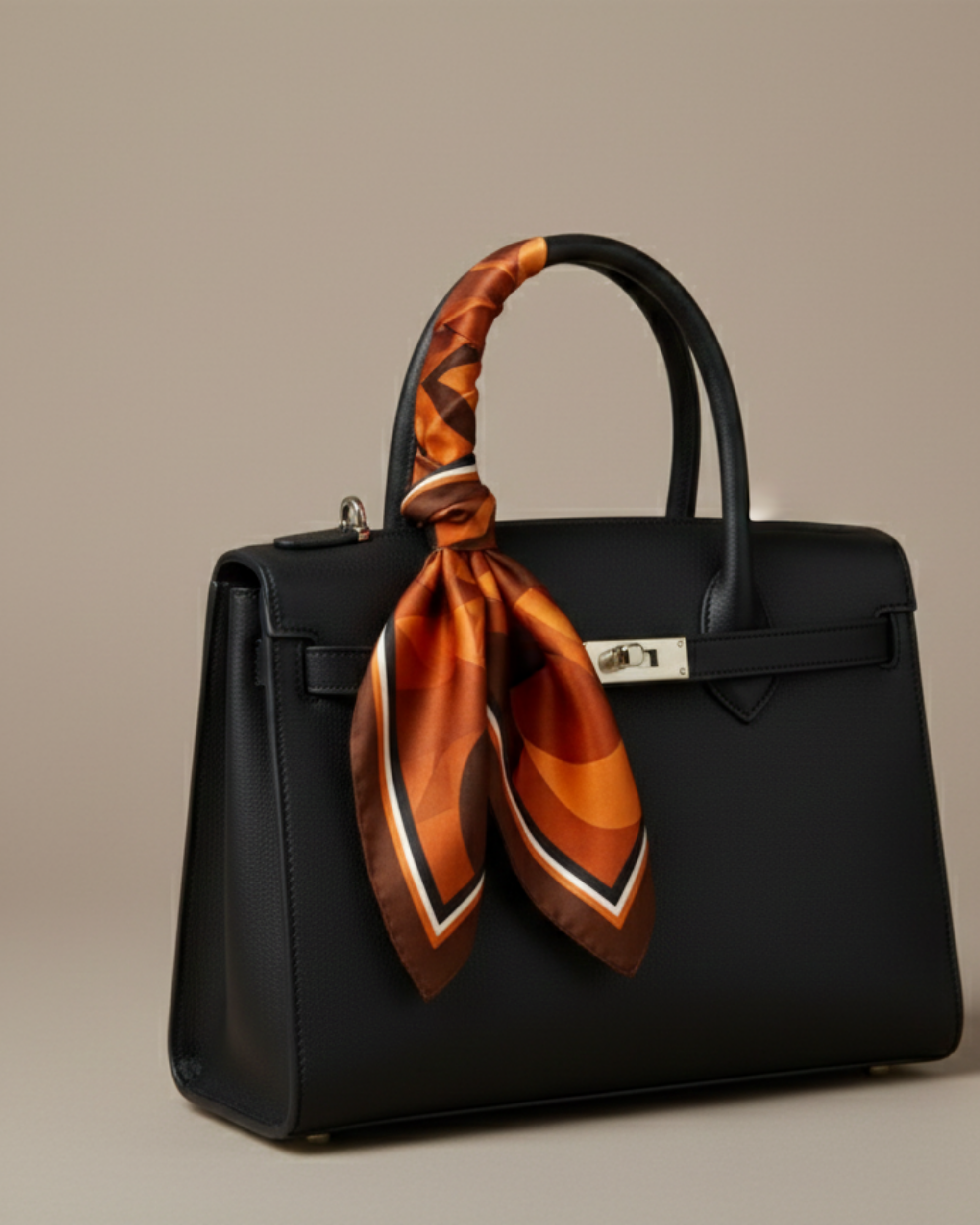The 'Rusty Retro' Silk Square