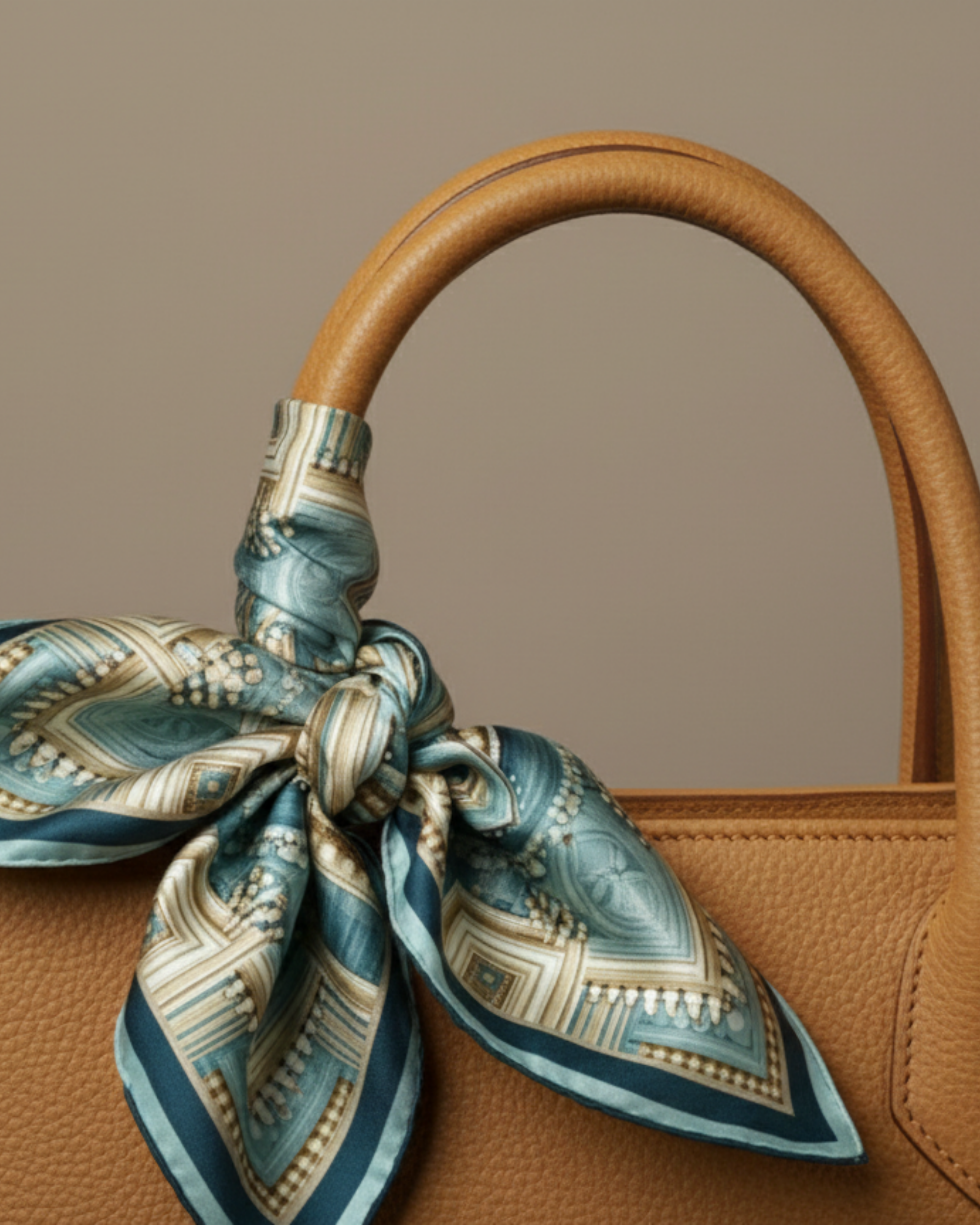 The 'Deco Diamond' Silk Scarf