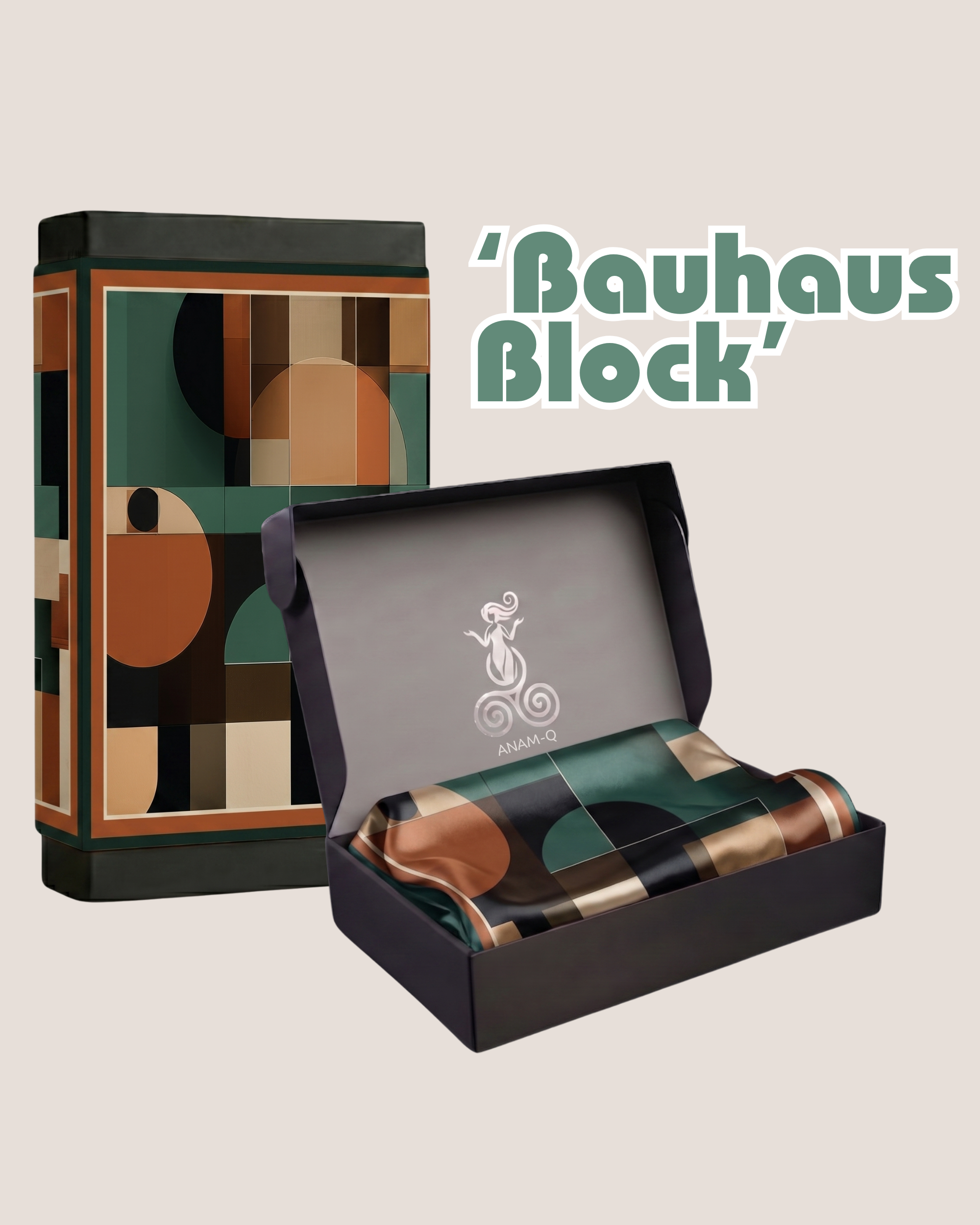 The 'Bauhaus Block' Silk Square
