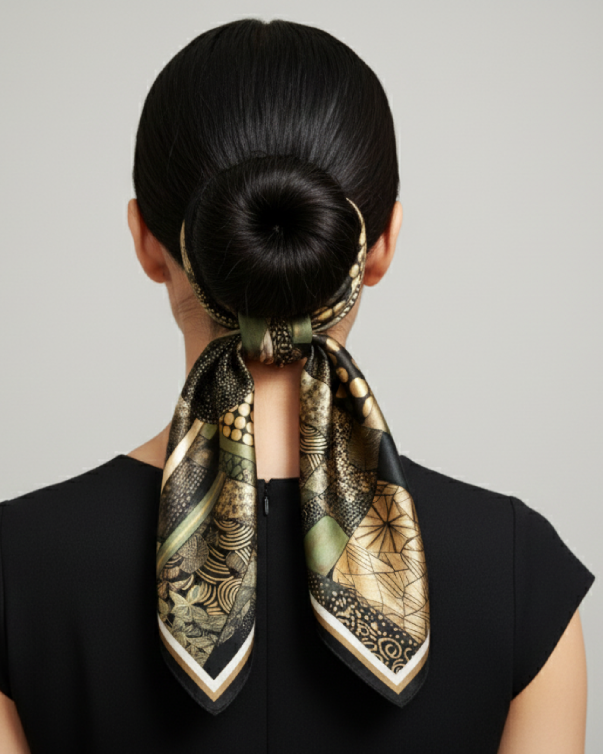 Das Seidentuch „Textured Gold“