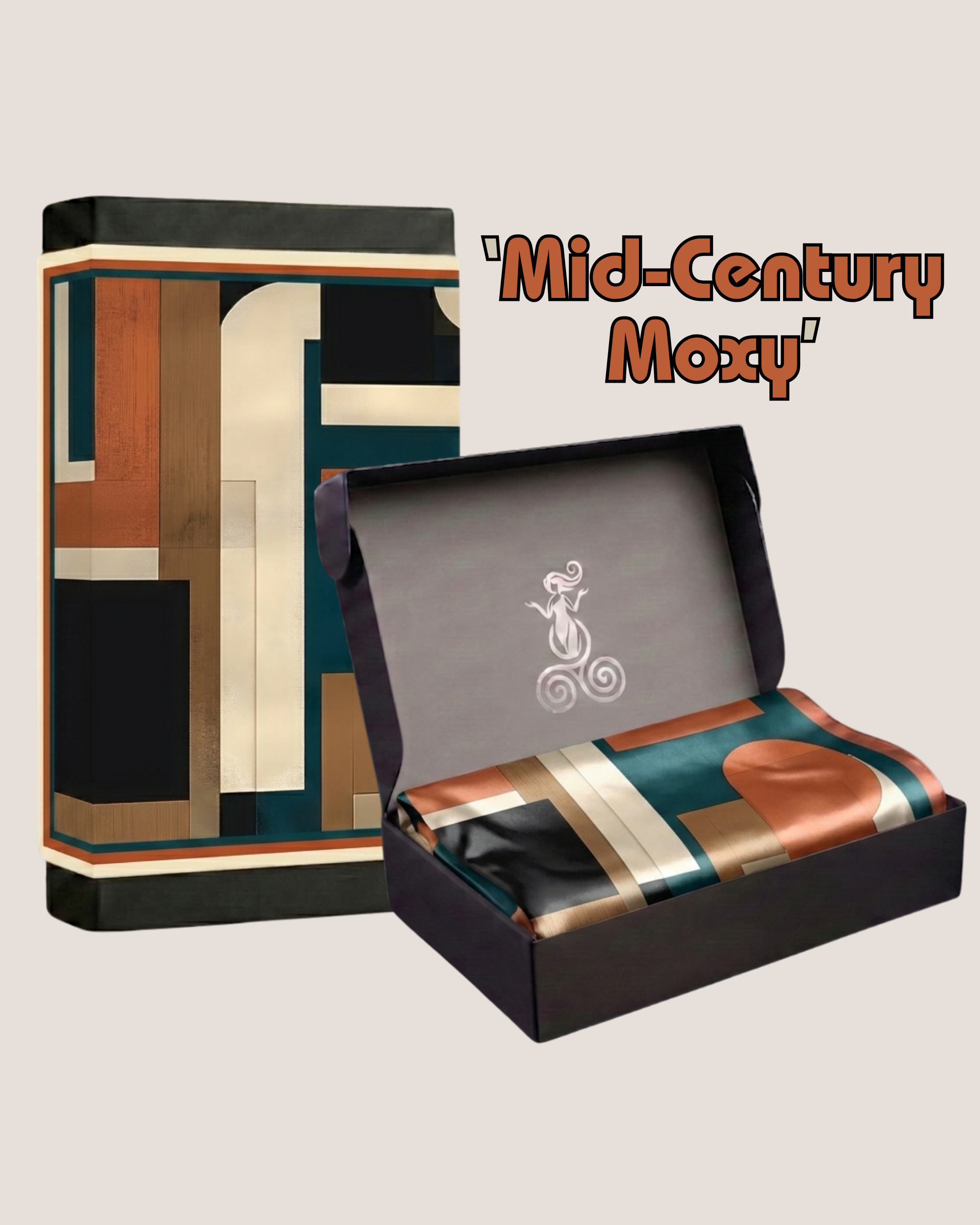 The 'Mid-Century Moxy' Silk Square