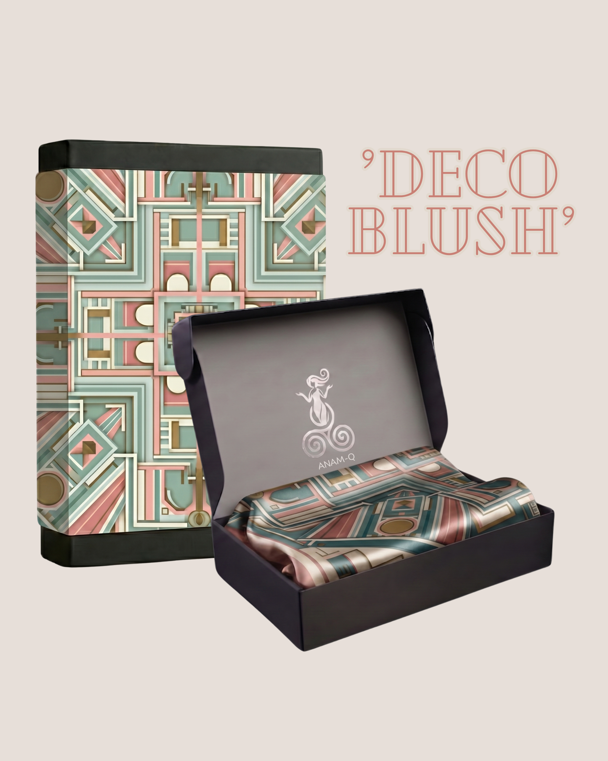 Das Seidentuch „Deco Blush“