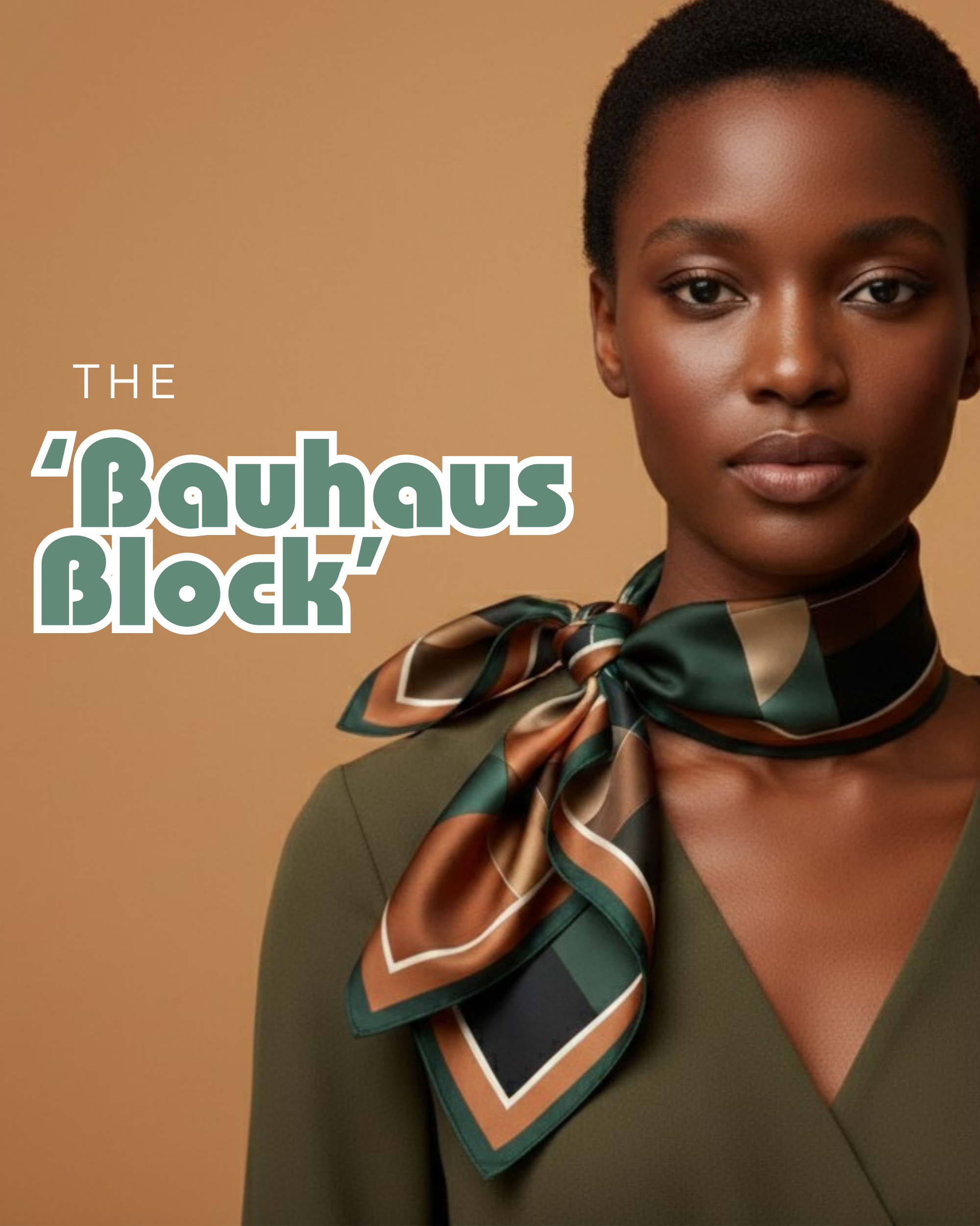 The 'Bauhaus Block' Silk Square