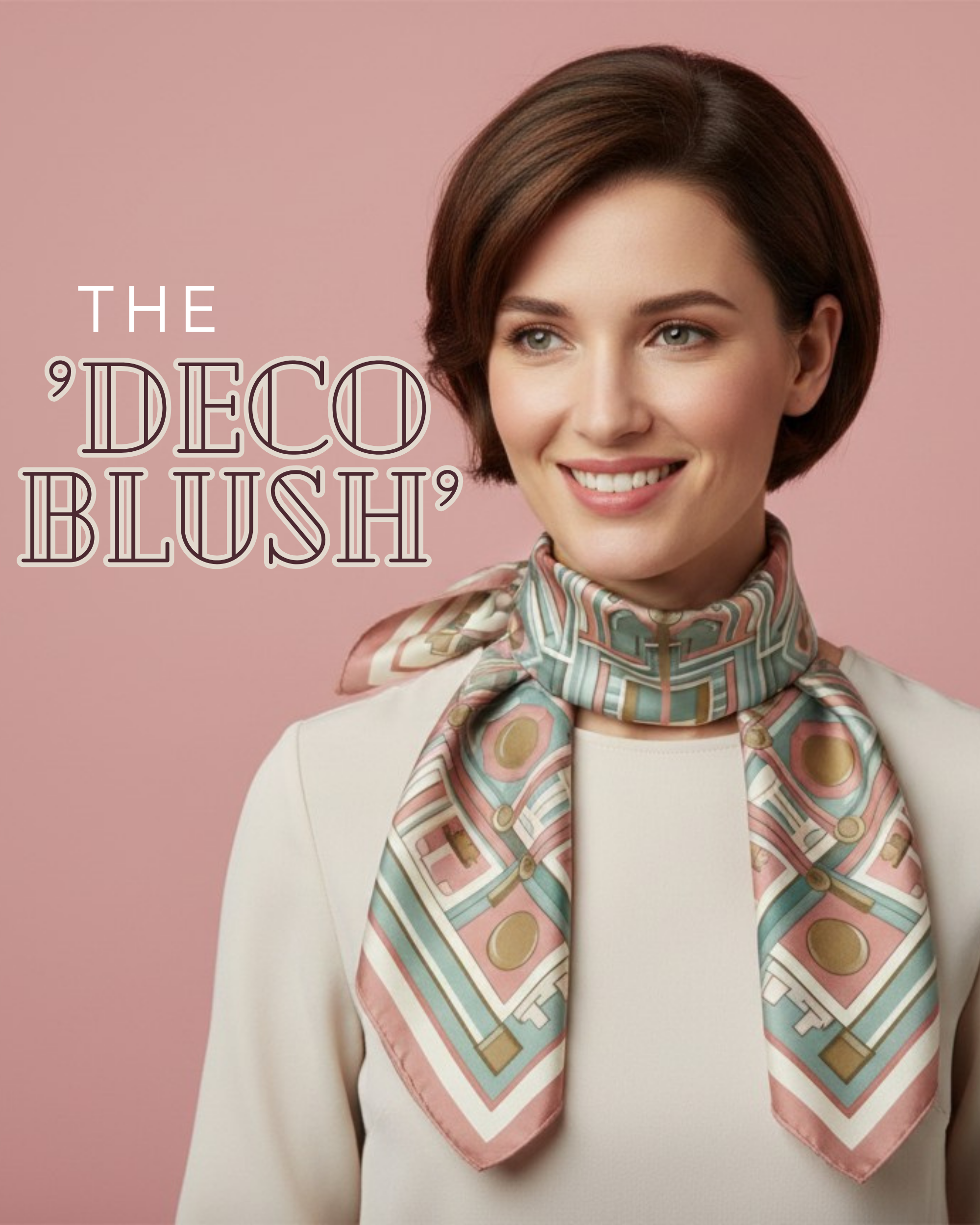 Das Seidentuch „Deco Blush“
