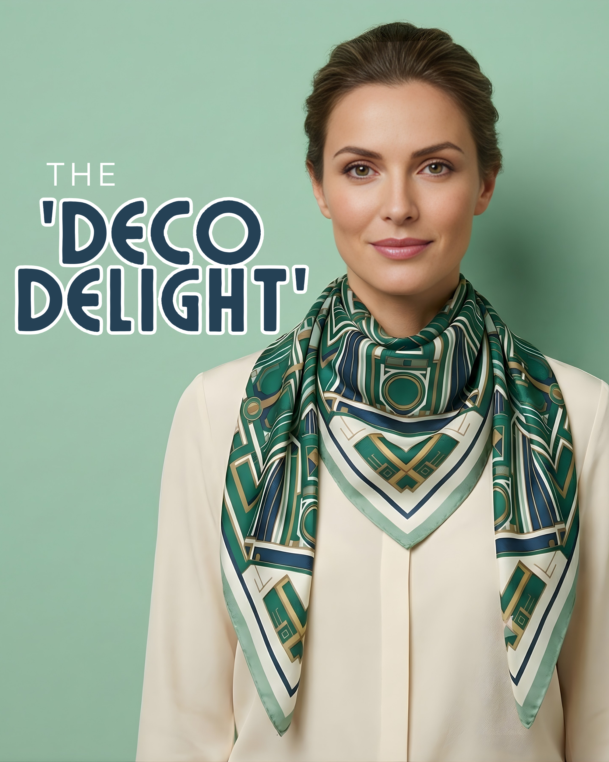The 'Deco Delight' Silk Square