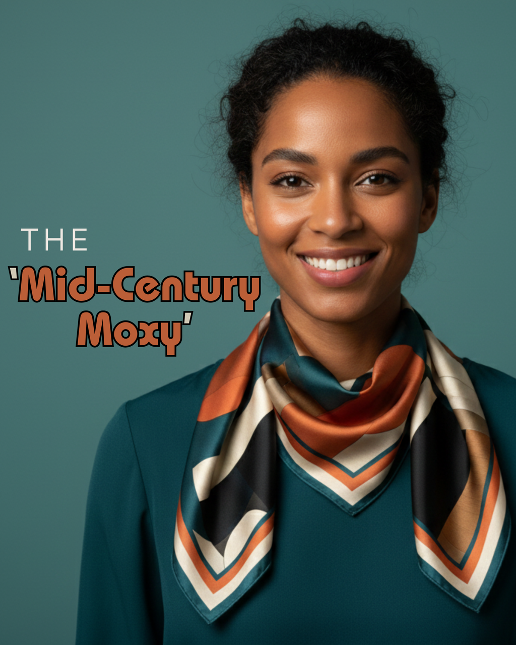 The 'Mid-Century Moxy' Silk Square
