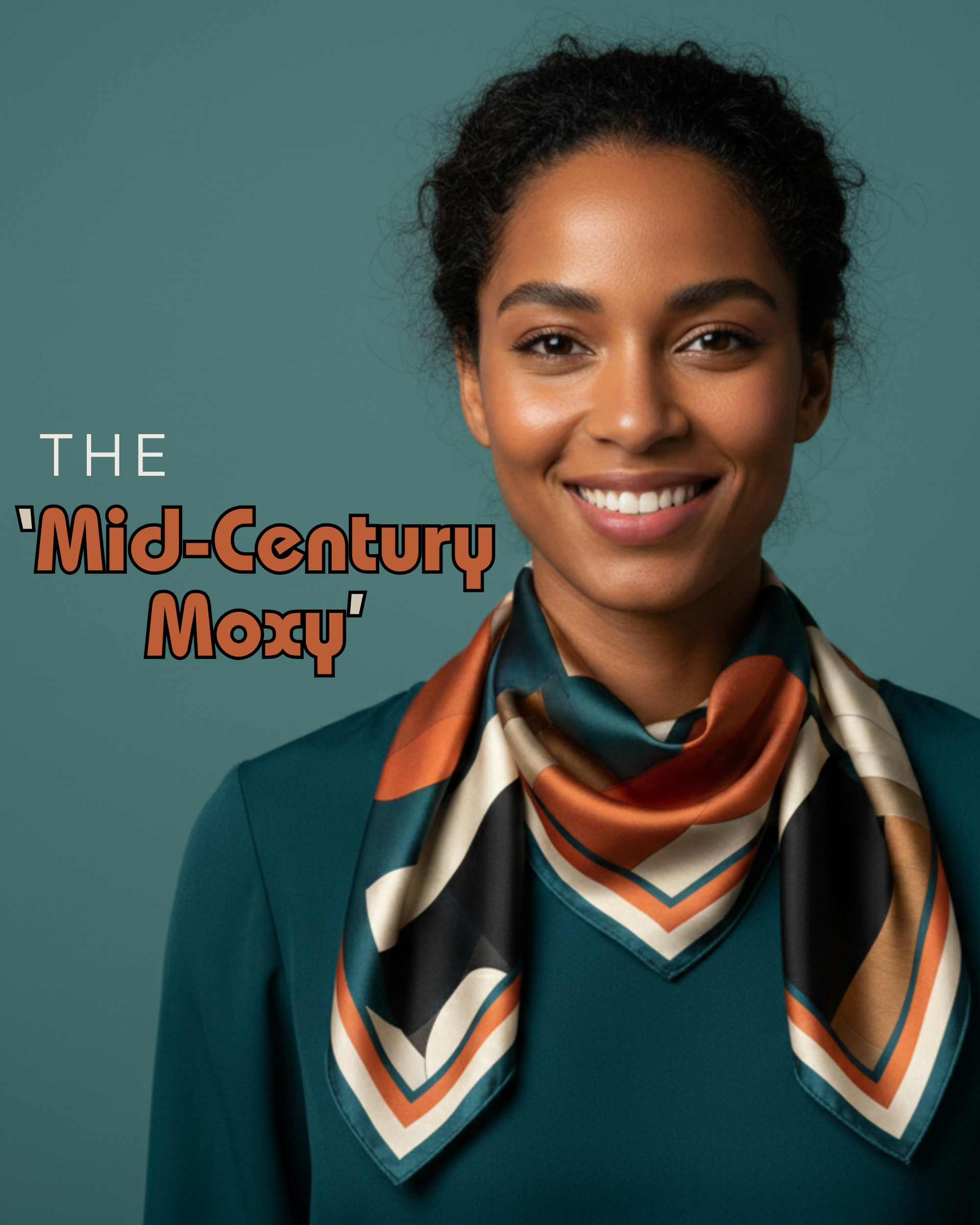 The 'Mid-Century Moxy' Silk Square
