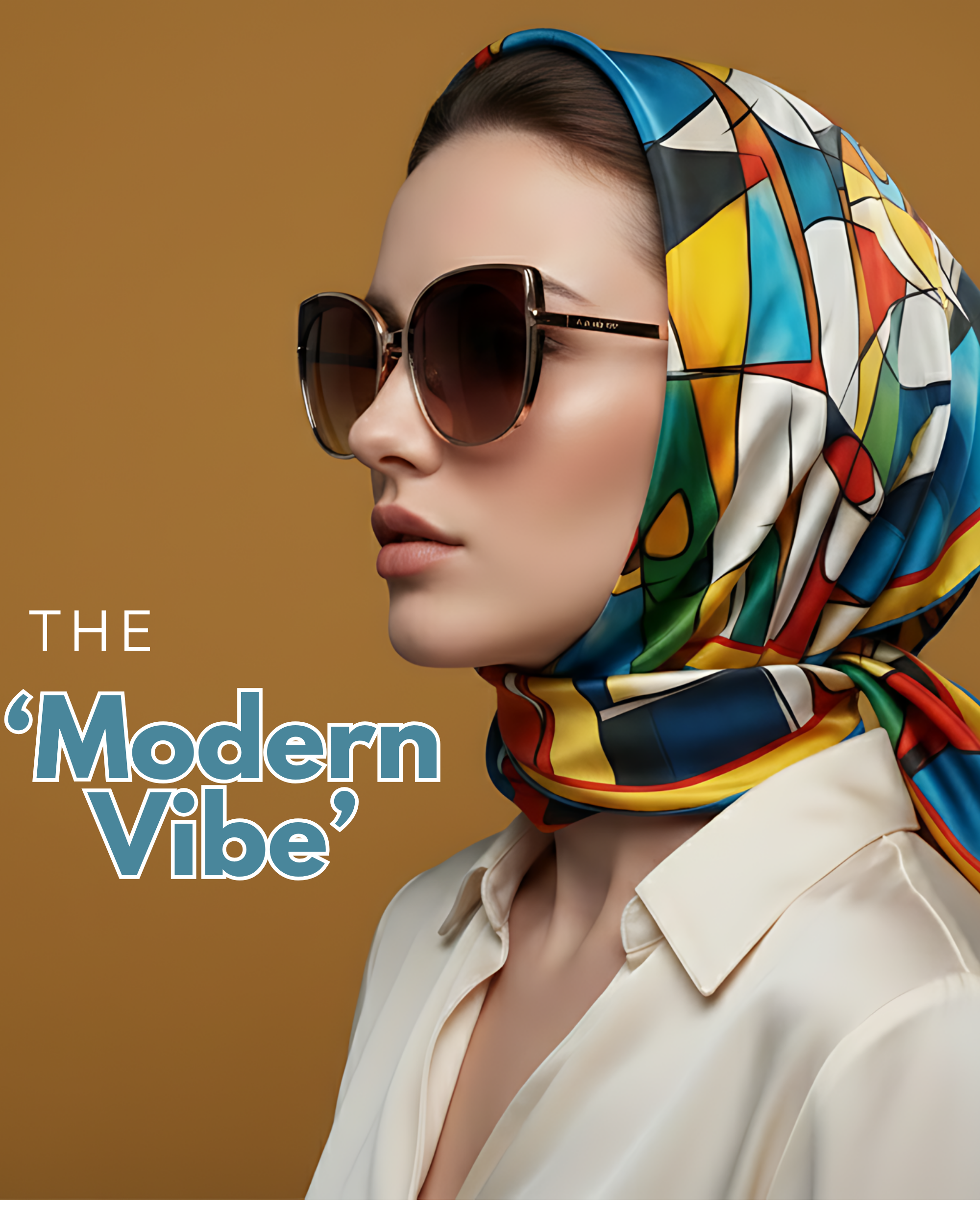 The 'Modern Vibe' Silk Square